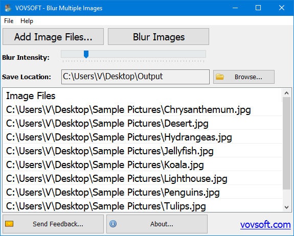 Blur Multiple Images screenshot