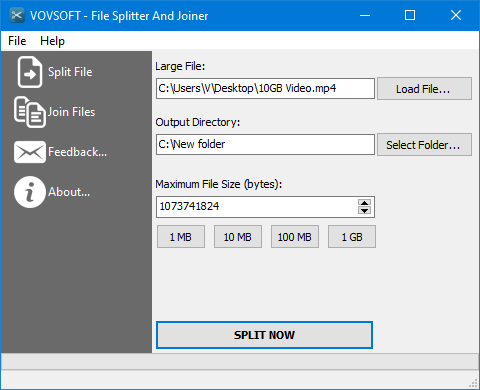 free download File Splitter And Joiner