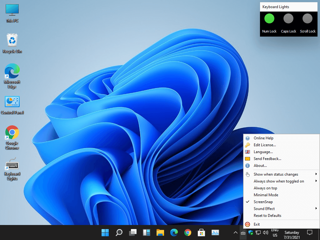 Keyboard Lights Windows 11 download