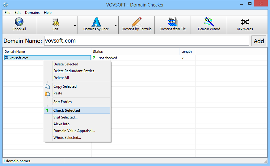 Domain Checker 7.7 for windows instal