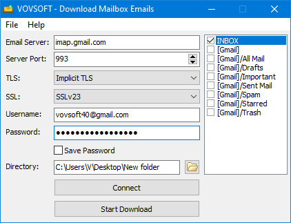 Download Mailbox Emails Screenshot