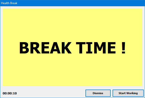 Break Time Alert