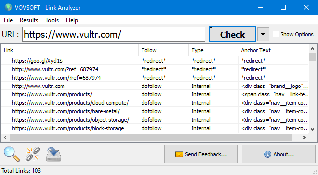 VOVSOFT Link Analyzer 1.7 download the last version for windows