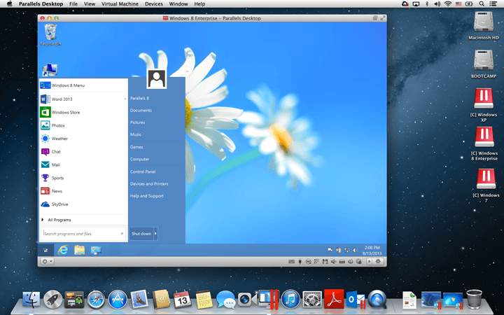 Windows8 running on Mac