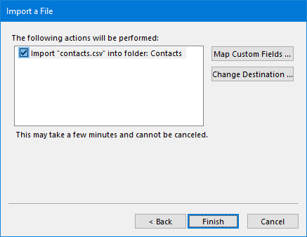 Outlook Import Step5