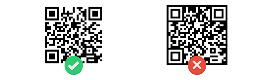 QR code dark & light