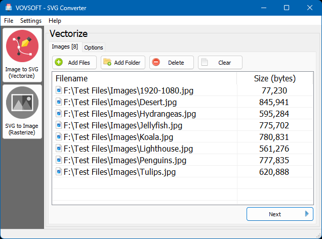 SVG Converter Screenshot