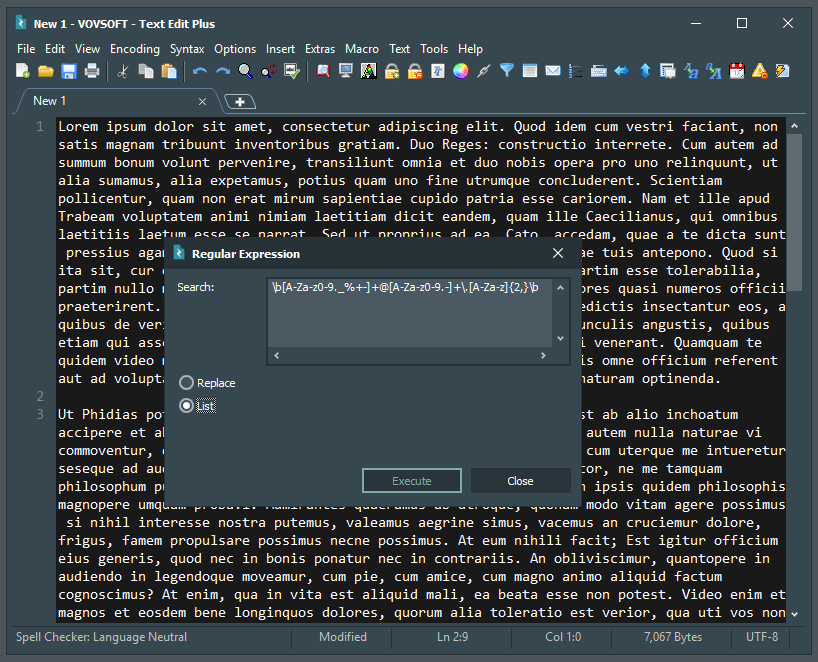 RegEx in Text Edit Plus