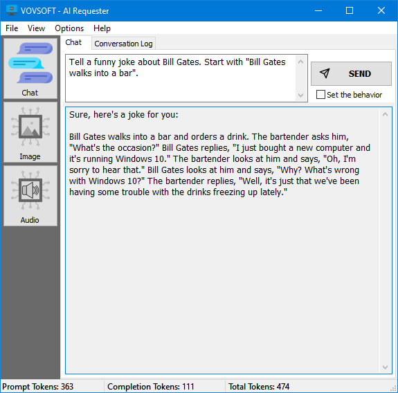 AI Requester Screenshot