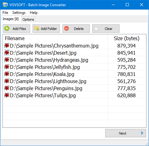 Batch Image Converter Screenshot