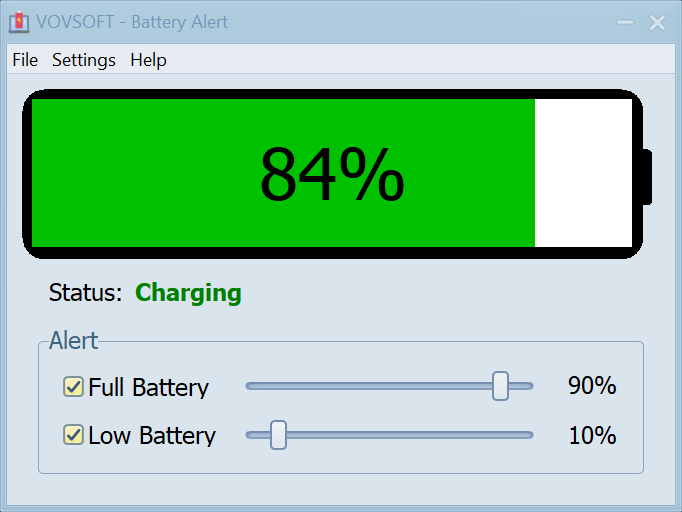 Battery Alert Screenshot