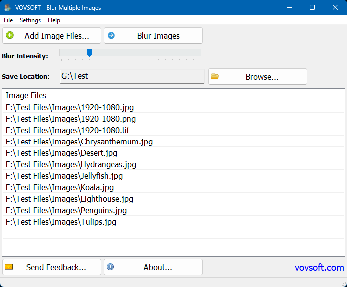 Blur Multiple Images Screenshot