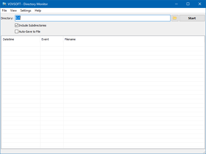 Directory Monitor Screenshot