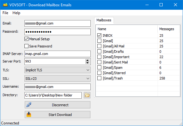Download Mailbox Emails Screenshot