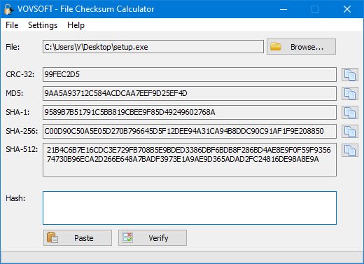 File Checksum Calculator for PC | Verify cryptographic hashes in MD5