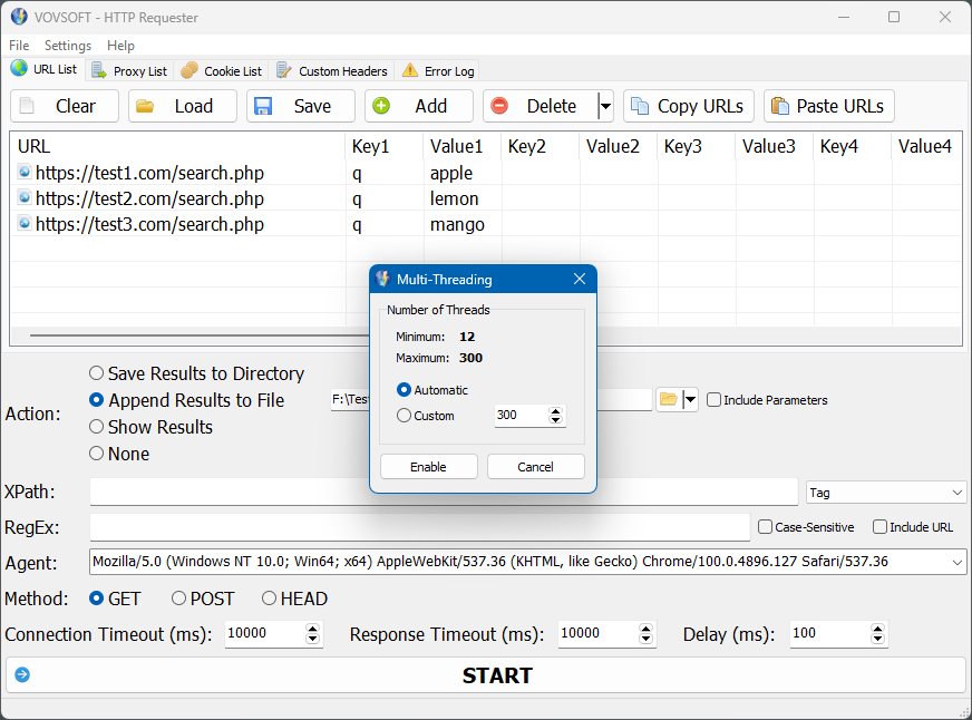 HTTP Requester for PC | Batch HTTP client