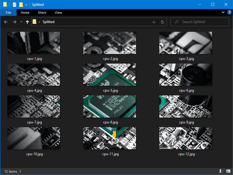 Image Splitter for PC | Splits image files - Vovsoft