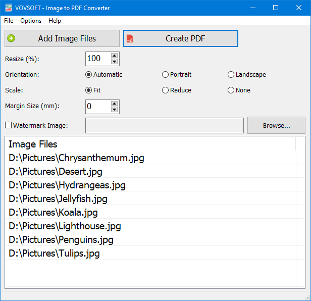 Image to PDF Converter Screenshot