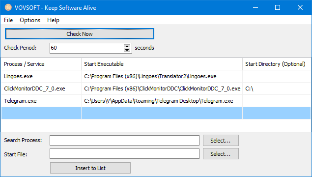 Keep Software Alive Screenshot