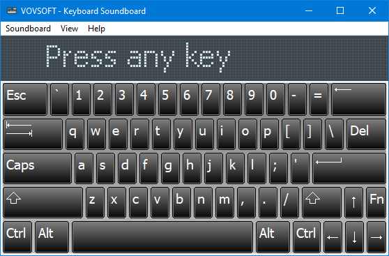 Keyboard Soundboard Screenshot