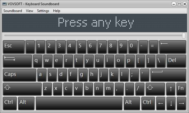 Keyboard Soundboard Screenshot