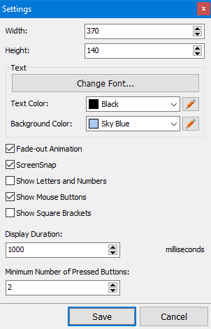 Keystroke Visualizer for PC | Displays pressed keys - Vovsoft