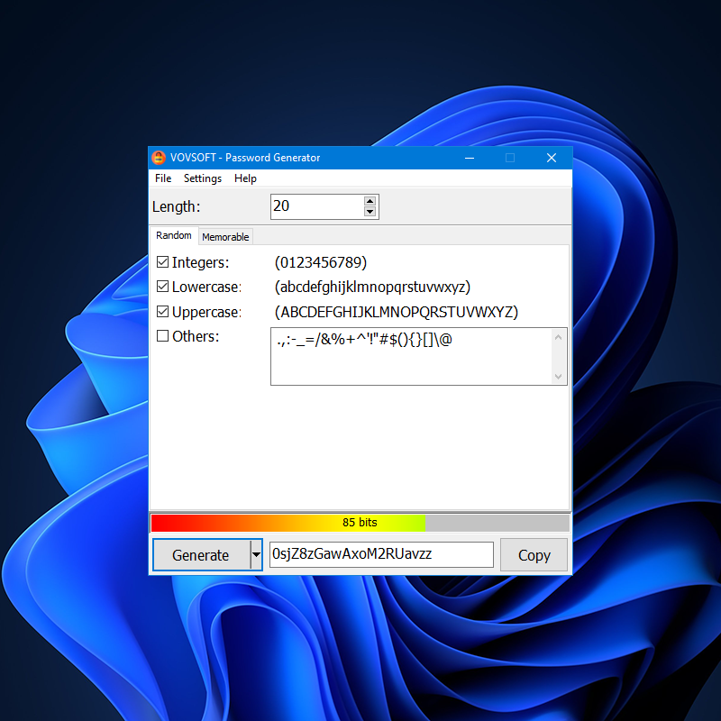 Password Generator Screenshot