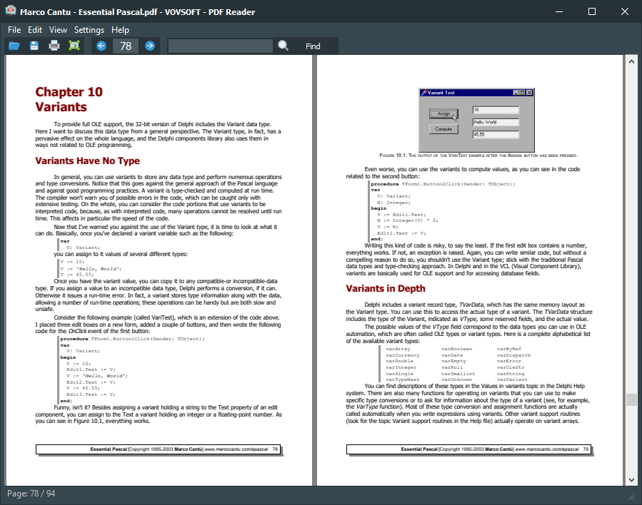 Vovsoft PDF Reader 4.4 download the new version for ipod
