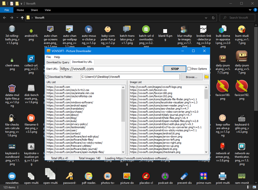 Picture Downloader for PC | Extracts images from web - Vovsoft