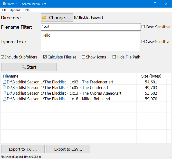 Search Text In Files for PC | Finds files containing specific text