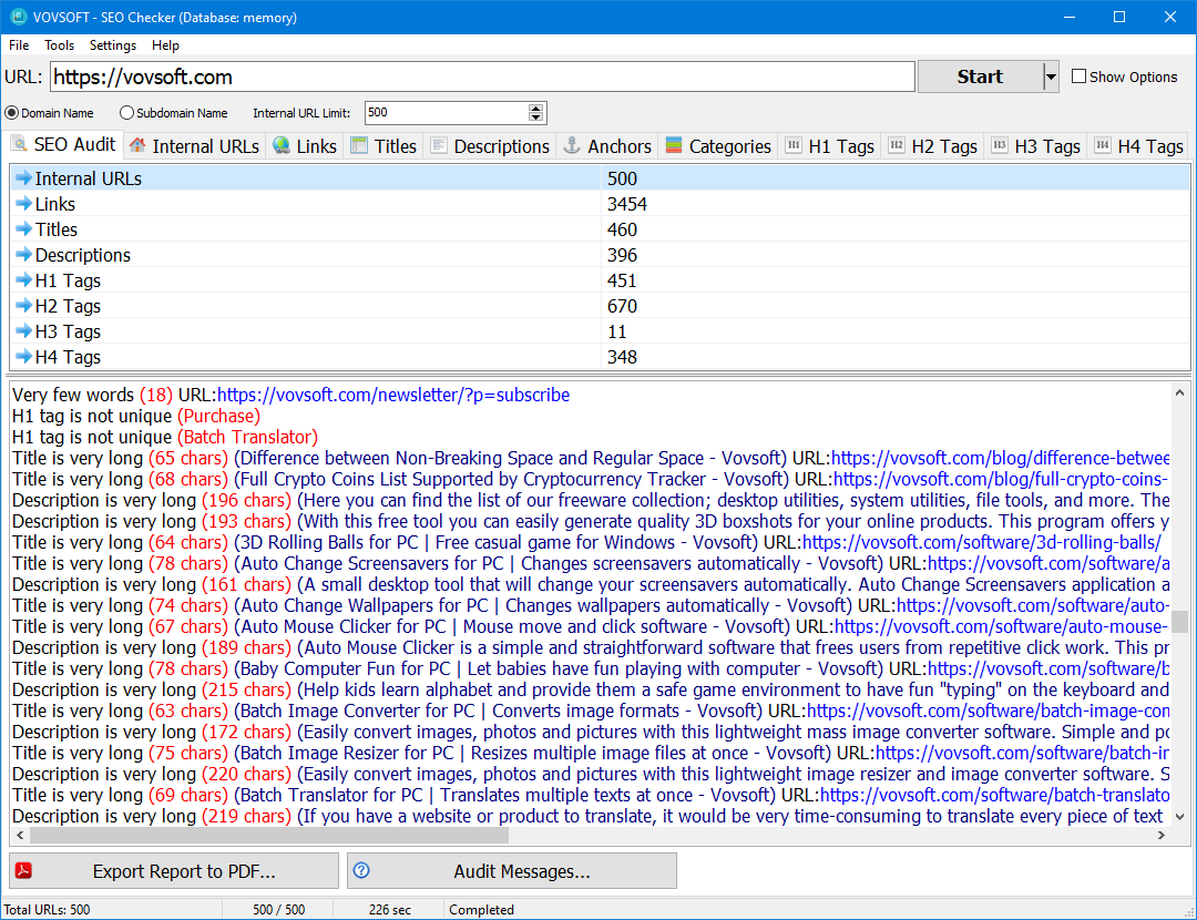 SEO Checker Screenshot