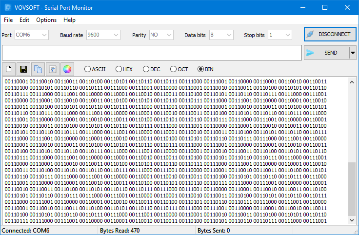 Serial Port Monitor for PC | Reads and sends COM port data - Vovsoft