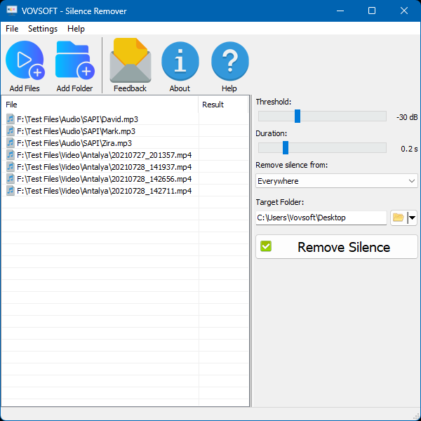 Silence Remover Screenshot