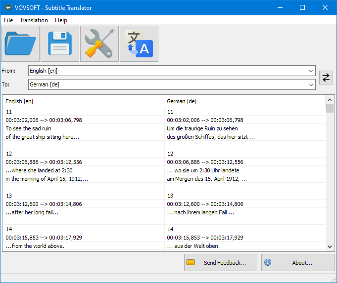 Subtitle Translator Screenshot