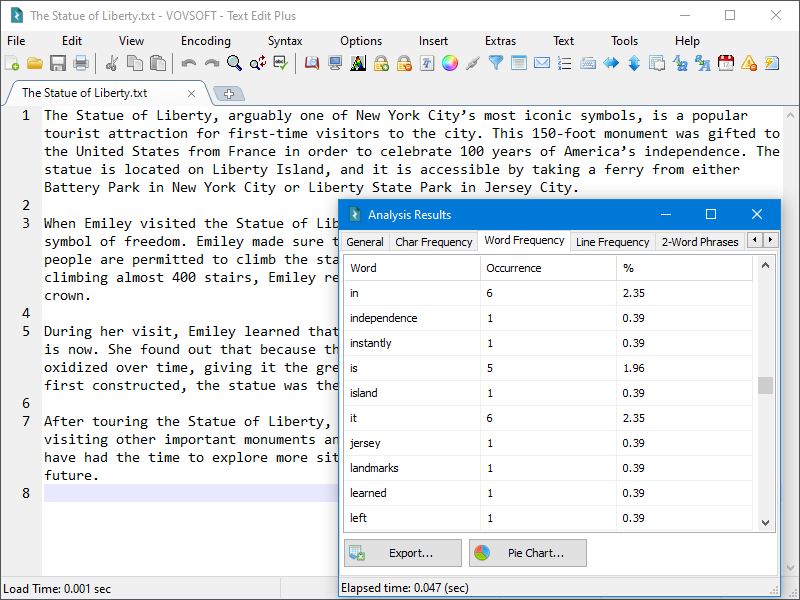 Text Edit Plus for PC | Text editor with helpful features - Vovsoft