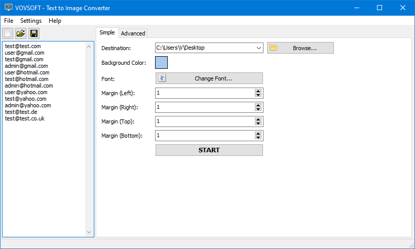 Text to Image Converter Screenshot