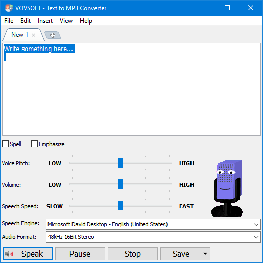 Text to MP3 Converter Screenshot