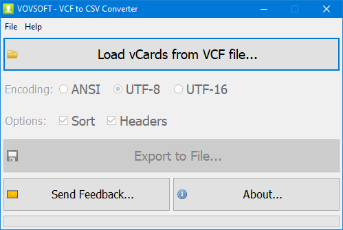 VCF to CSV Converter for PC | Converts VCF to CSV
